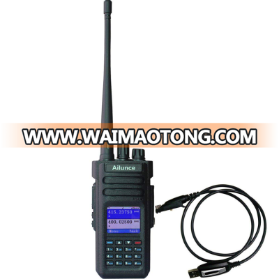 UHF VHF handheld two way radio for sale dmr in walkie talkie with dual band HD1